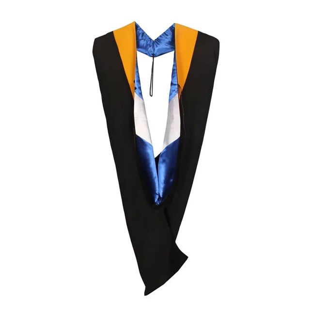 Hood-Bachelor-Gold-RoyalBlue-White Gold-RoyalBlue-White Bachelor Academic Graduation Hood