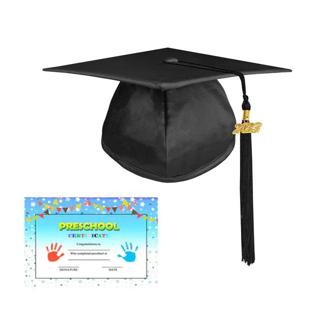 CTCR-Shiny-Pre-k Pre-K / Kindergarten Cap, Tassel and Certificate Set Shiny Finish