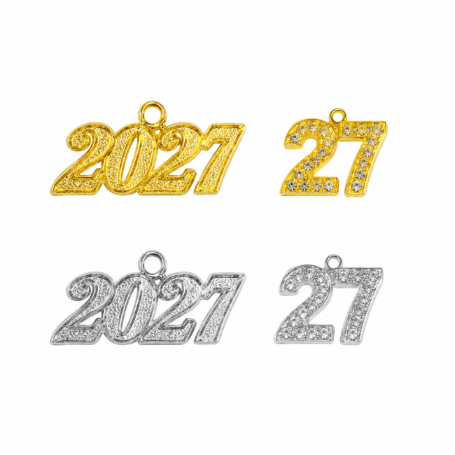 Year-Charm Graduation Year Charms for Tassels