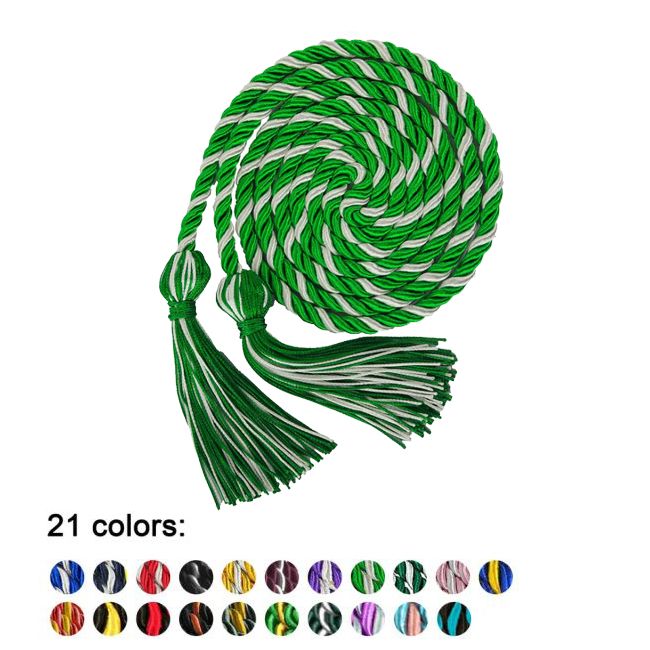 Honor-Cord-Double-Color Graduation Honor Cord Double Color Intertwined