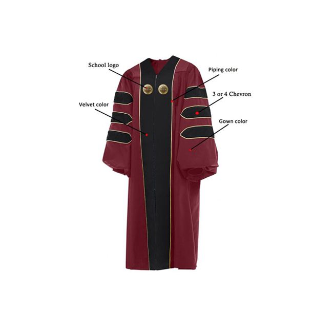 G-Doctoral-Custom Deluxe Custom Doctoral / PhD Graduation Gowns