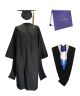 Classic Master Graduation Cap, Gown, Tassel, Hood and Diploma Cover Set