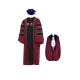 Custom Doctoral / PhD Graduation Gown, Tassel, Velvet Tam, and Hood Set