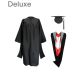 Deluxe Masters Graduation Cap, Gown,Tassel and Hood Set