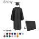 High School Graduation Cap, Gown, Tassel  and Diploma Cover Set Shiny Finish