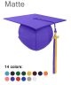 Elementary Graduation Cap and Double Color Tassel & Charm set Matte Finish
