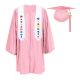 CGTS-Shiny-Prek-Pink Pink Pre-K / Kindergarten Cap, Gown, Tassel and Stole Set : Shiny Finish