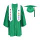 CGTS-Shiny-Prek-EmeraldGreen EmeraldGreen Pre-K / Kindergarten Cap, Gown, Tassel and Stole Set : Shiny Finish