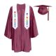 CGTS-Shiny-Prek-Maroon Maroon Pre-K / Kindergarten Cap, Gown, Tassel and Stole Set : Shiny Finish