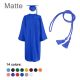 CGTH-Matte-High-School High School Graduation Cap, Gown,Tassel and Honor Cord Set Matte Finish