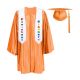 CGTS-Shiny-Prek-orange orange Pre-K / Kindergarten Cap, Gown, Tassel and Stole Set : Shiny Finish