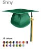 CT-Shiny-Bachelor-Double-Color Bachelor Graduation Cap with Double Color Tassel & Charm Set Shiny Finish