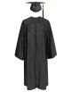 Bachelor Graduation Cap, Gown and Tassel Set Shiny Finish - Black
