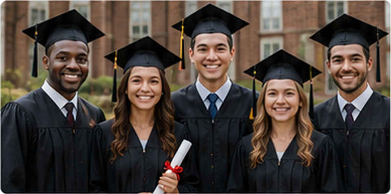 A journey of growth dreams and achievement - graduation cap and gown celebration by Cap and Gown Outlet