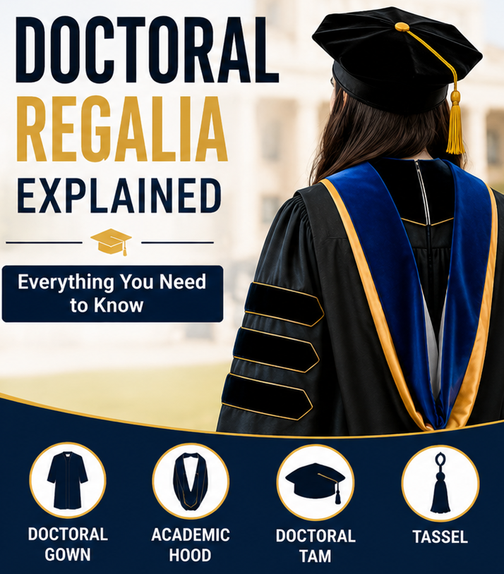 Doctoral Regalia Explained doctoral graduation cap and gown