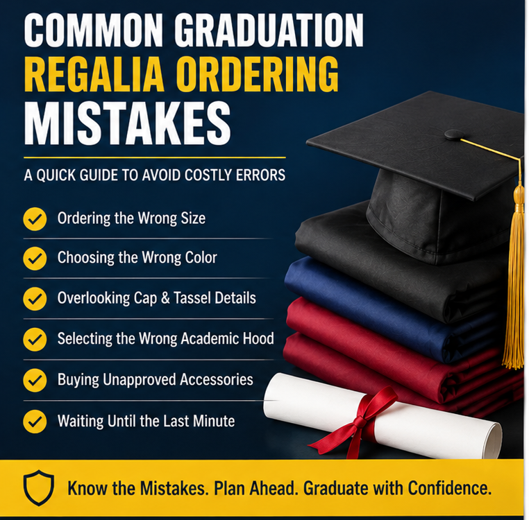 Common Graduation Regalia Ordering Mistakes and How to Avoid Them Bulk graduation cap and gown orders by Cap and Gown Outlet