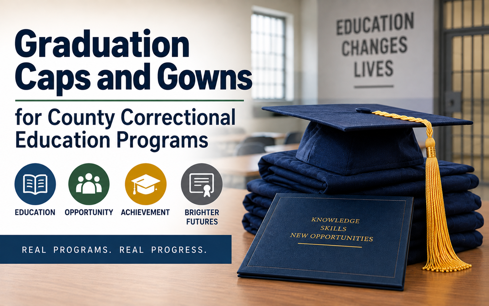 Graduation Caps and Gowns for County Correctional Education Programs Graduation caps and gowns for county correctional education programs - cap and gown outlet