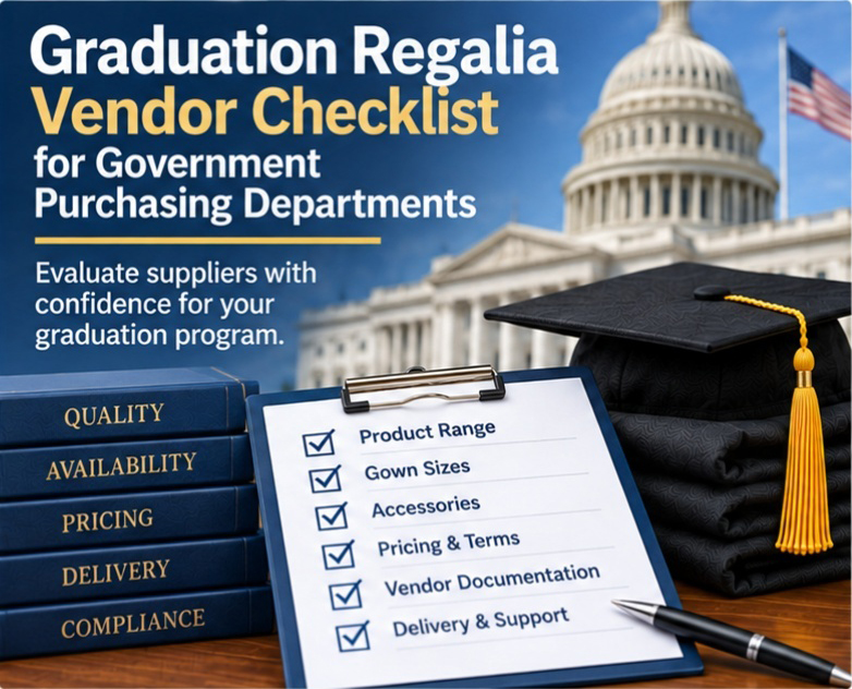 Graduation Regalia Vendor Checklist for Government Purchasing Departments Government graduation regalia vendor checklist - cap and gown outlet