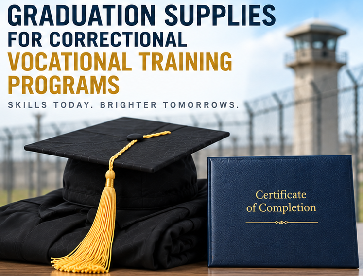 Graduation Supplies for Correctional Vocational Training Programs Graduation supplies for correctional vocational training programs - cap and gown outlet