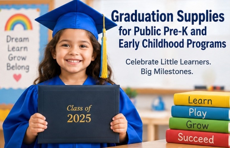 Graduation Supplies for Public Pre-K and Early Childhood Programs Graduation supplies for public pre-K and early childhood programs - cap and gown outlet