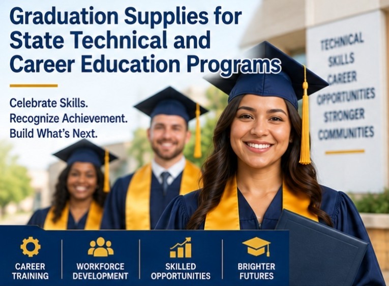 State technical education cap gown and tassel set - cap and gown outlet