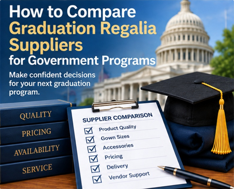 How to Compare Graduation Regalia Suppliers for Government Programs Government graduation regalia supplier guide - cap and gown outlet
