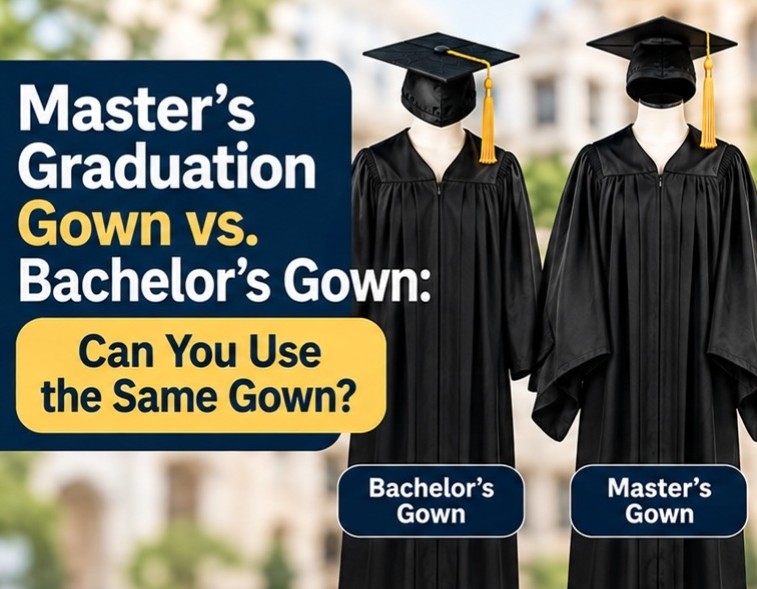 Master’s and bachelor’s graduation gown comparison - cap and gown outlet