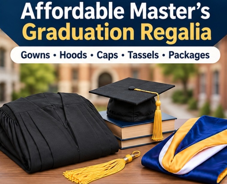 Where to buy affordable master’s graduation regalia online - cap and gown outlet