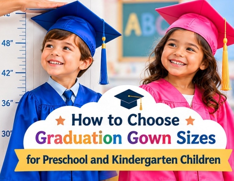 How to Choose Graduation Gown Sizes for Preschool and Kindergarten Children Preschool and kindergarten graduation gown sizes - cap and gown outlet